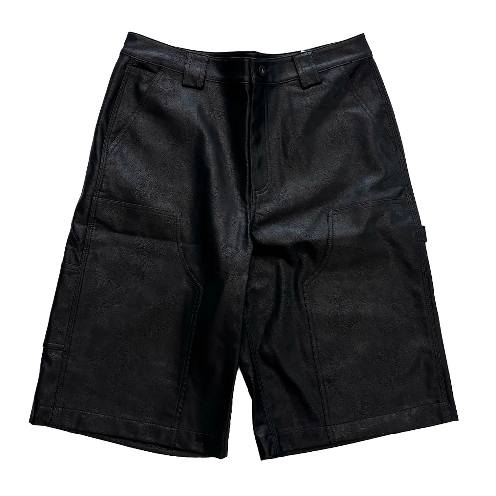 Cult of Individuality Y2K Oversized Leather Shorts