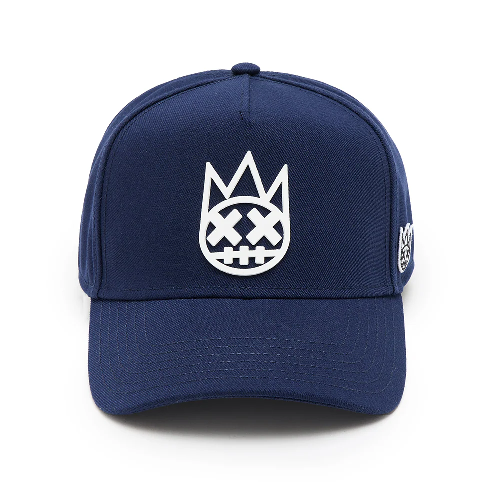 Cult's Logo Mesh Back Trucker Hat "Shimuchan" in Midnight Blue