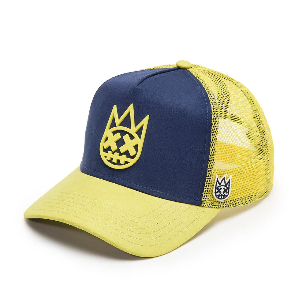 Cult's Logo Mesh Back Trucker Hat "Shimuchan" in Midnight Blue - Image 2