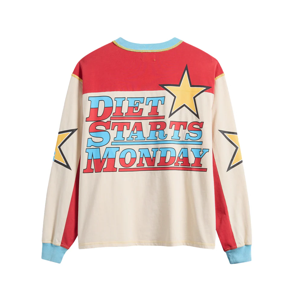 DSM Supercross Long Sleeve Red- White - Image 2