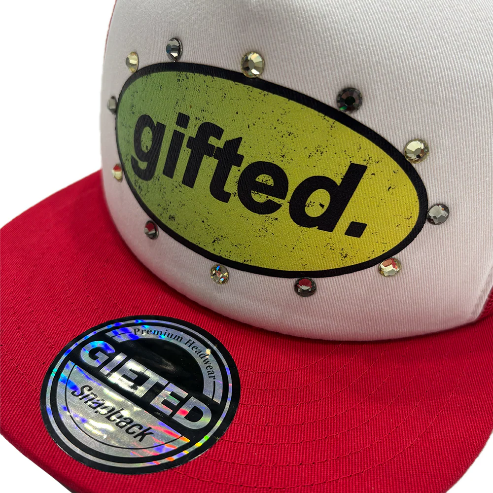 Everyone Is Gifted Hat White Red - Image 2