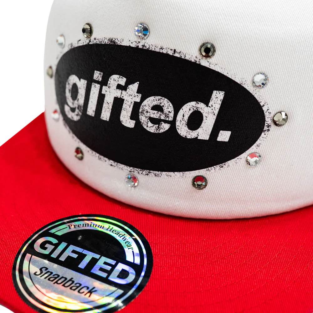 Everyone Is Gifted Hat White Red - Image 2