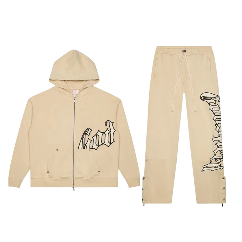 Godspeed OG Logo Washed Bone Sweatsuit - Image 2