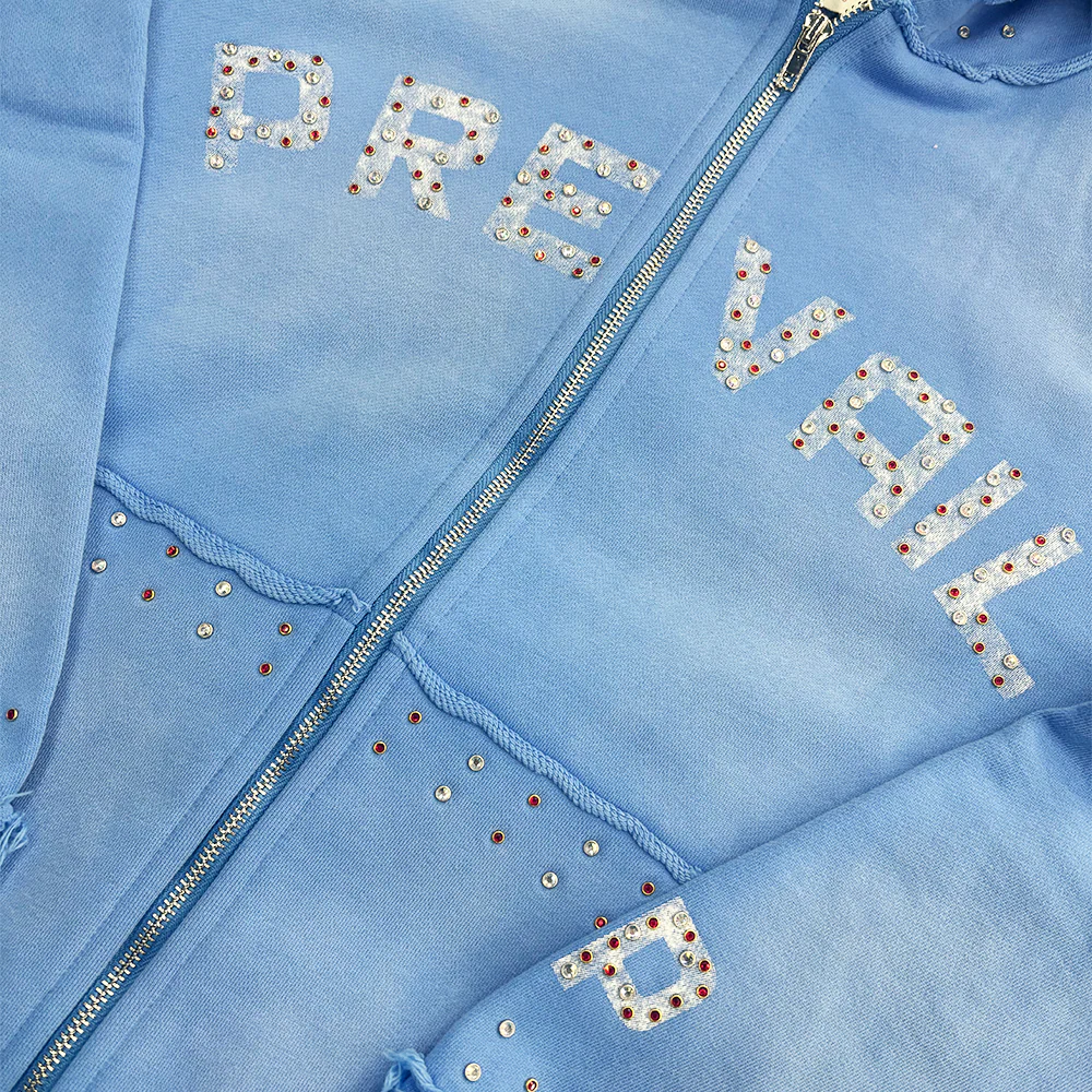Legends Prevail Rhine stone Blue Sweatsuit - Image 3