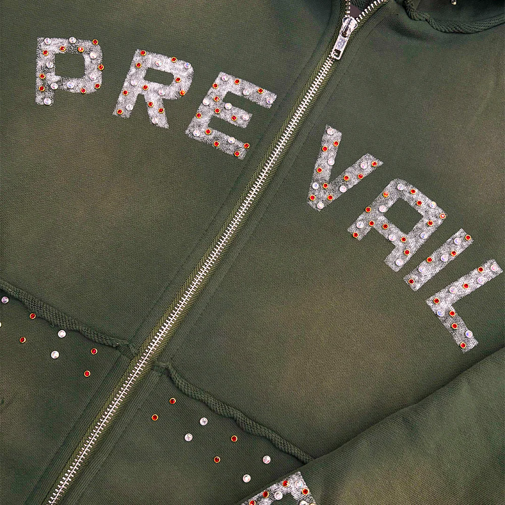 Legends Prevail Rhine stone Hunter Green Sweatsuit - Image 3