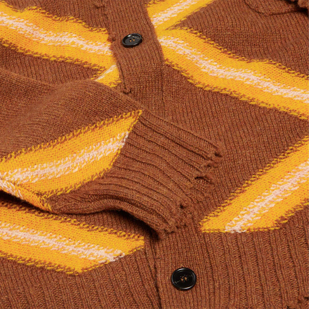 Marni Broken Macro Argyle Gauge Cardigan - Image 2