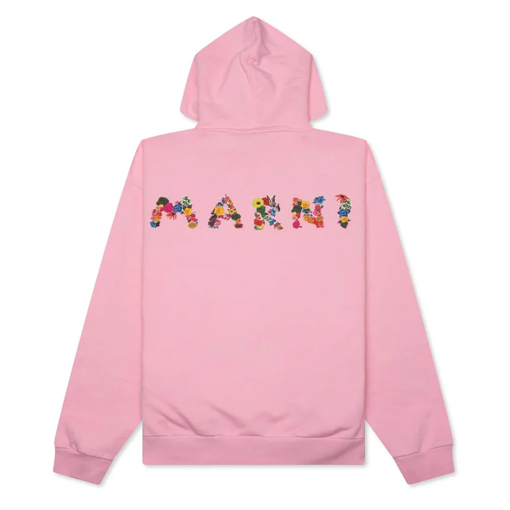 Marni Collage Bouquet Hooded Sweatshirt - Image 2