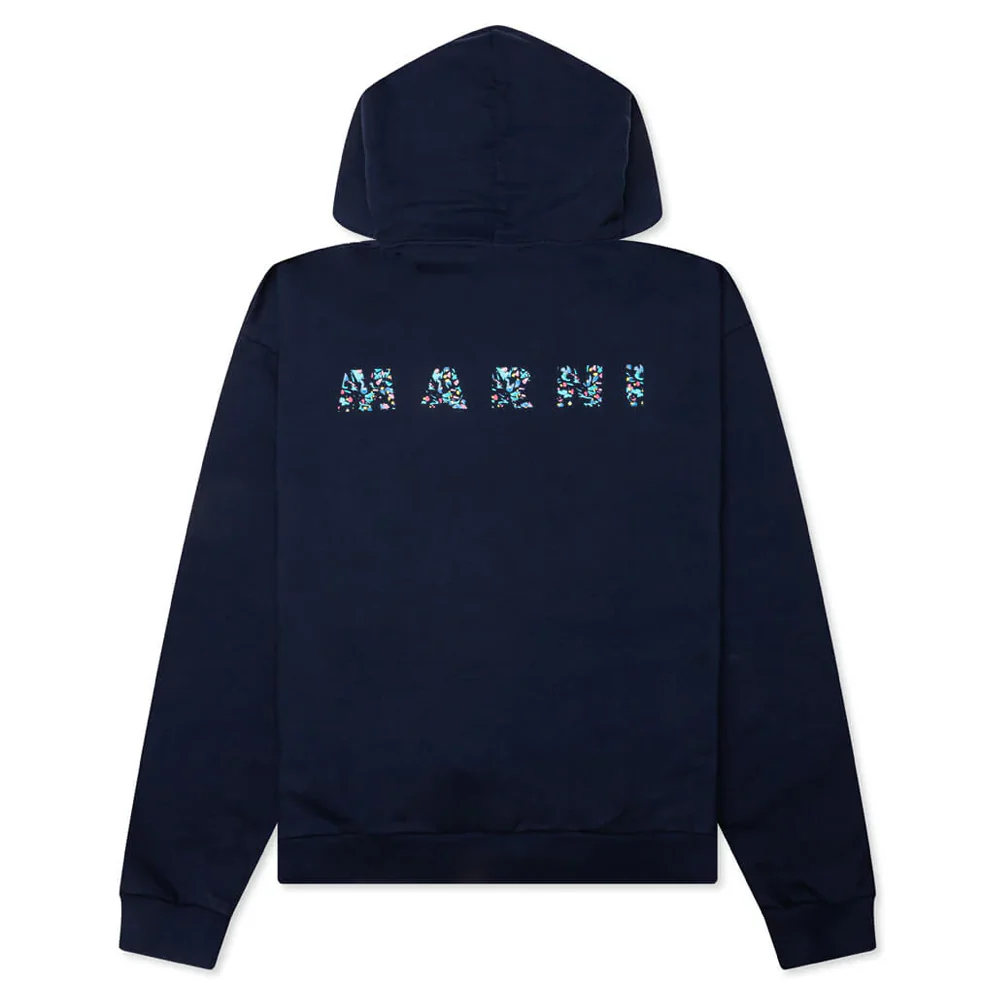 Marni Floral Logo Jersey Hoodie - Image 2