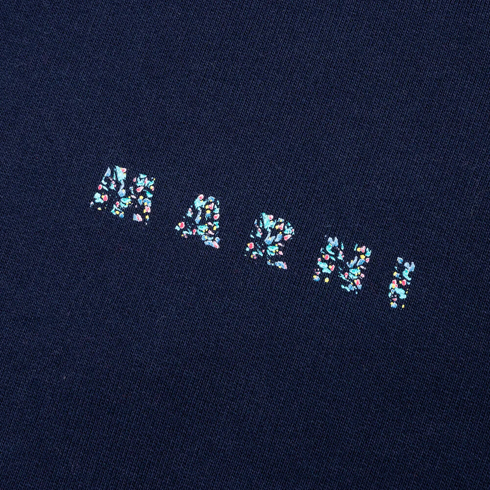 Marni Floral Logo Jersey Hoodie - Image 3