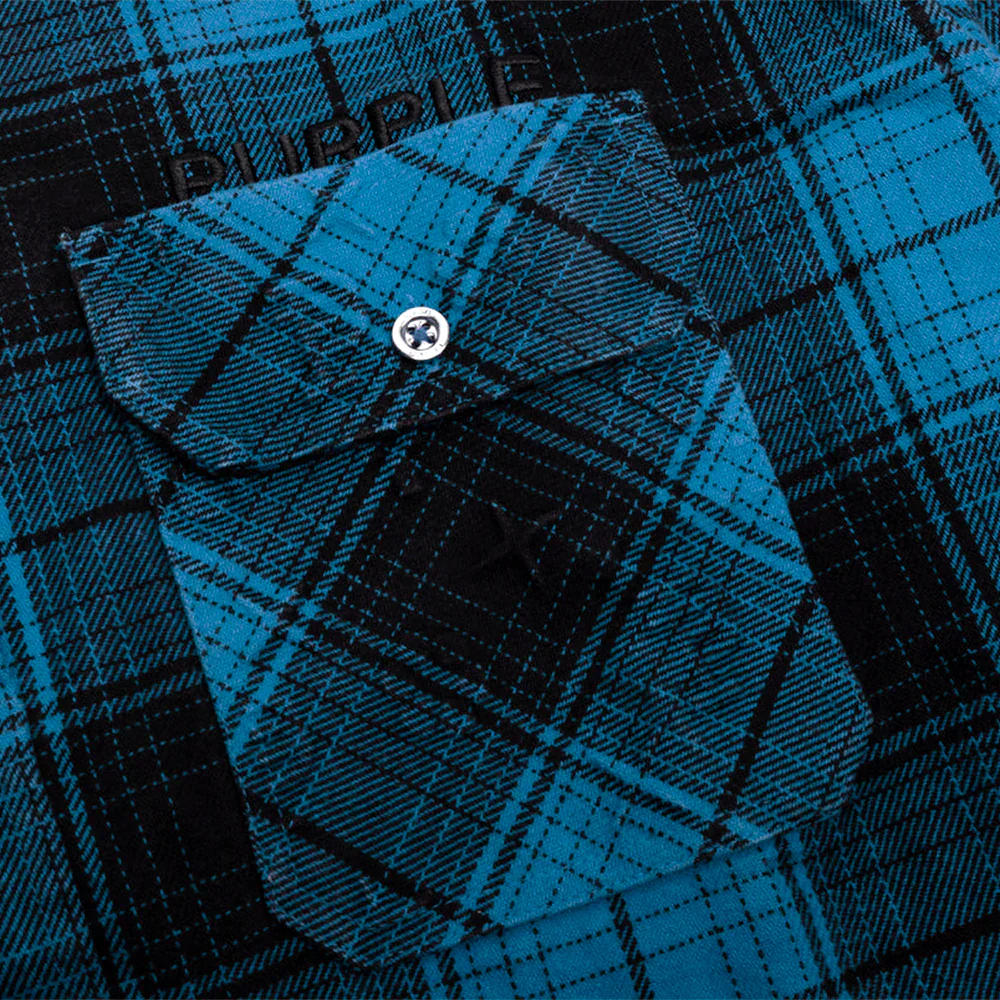 Purple Brand Plaid Flannel LS Shirt - Image 2