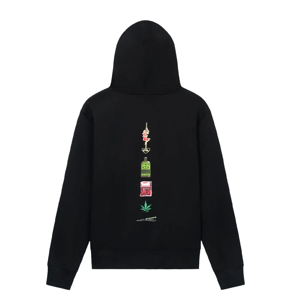 RTA Dion Black Contraband Hoodie - Image 2