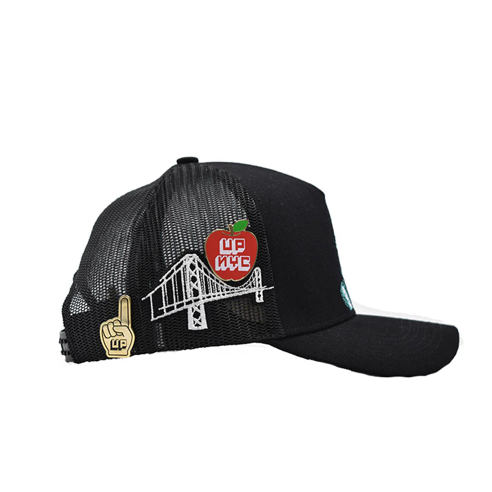 UP NYC Trucker Hat Black - Image 3